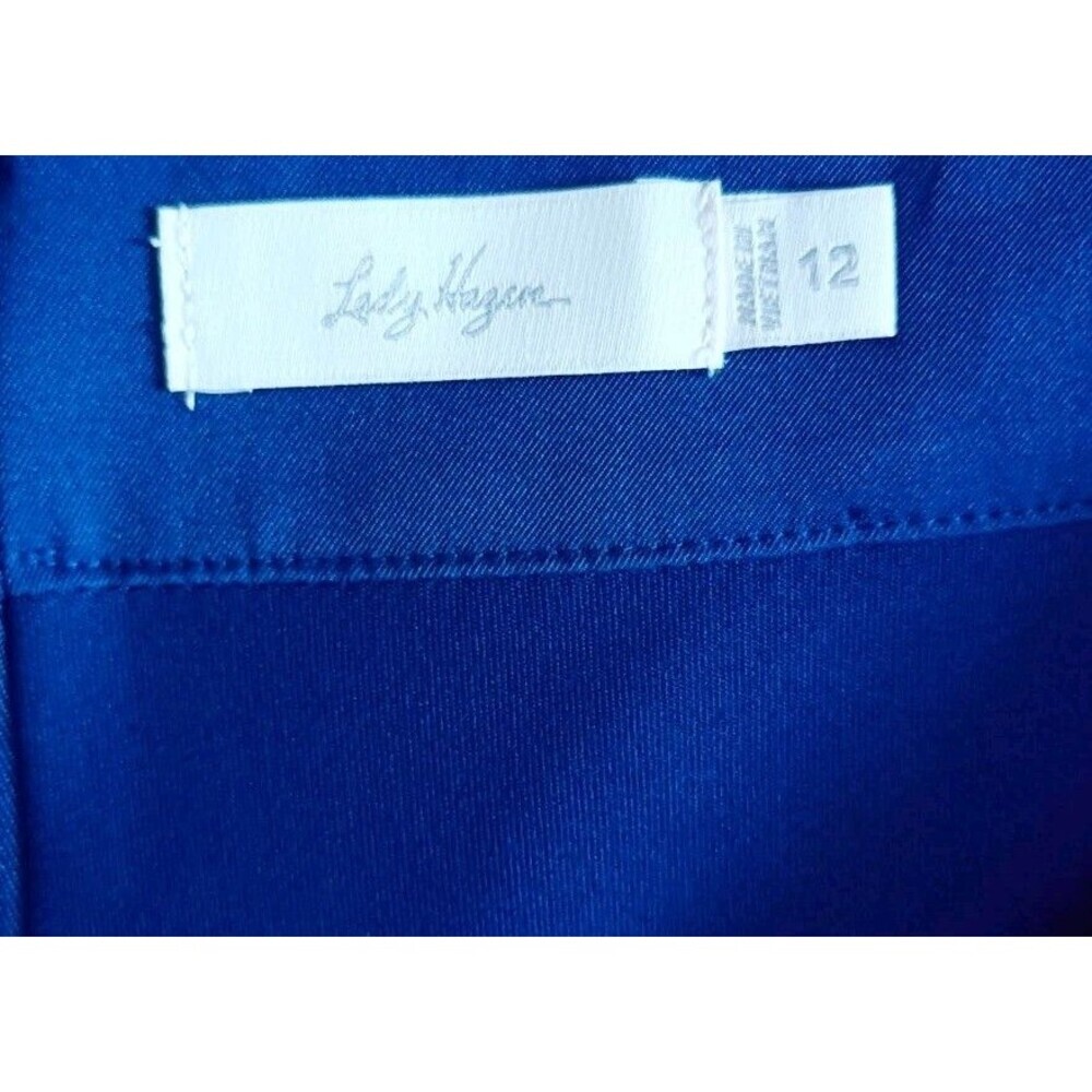 Lady Hagen Pickleball Tennis Golf Skirt Skort Size 12 Navy Blue Zipper Sporty - Picture 4 of 7